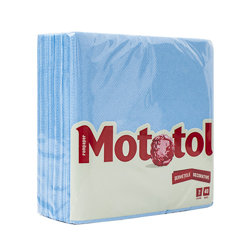 Servetele de masa 33x33cm albastre 2 straturi mototol 40 buc/pac